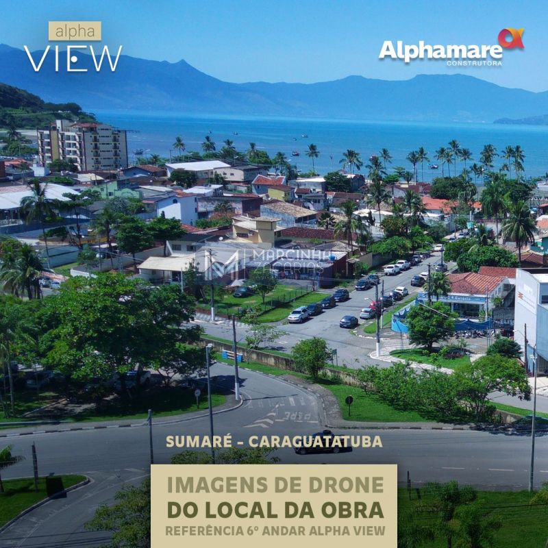 Apartamentos do 1º ao 9º andar com 1 ou 2 dormitórios, no Sumaré, Caraguatatuba/SP - Marcinha Zacarias